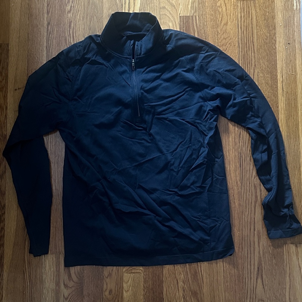 lululemon athletica Men's Navy Quarter-Zip Jacket